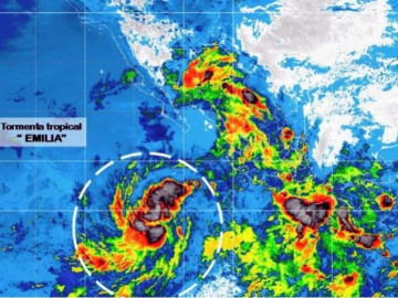Se forma tormenta tropical 'Emilia' frente a península de BC