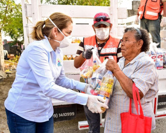 Apoyo alimentario para abuelitos DIF Reynosa