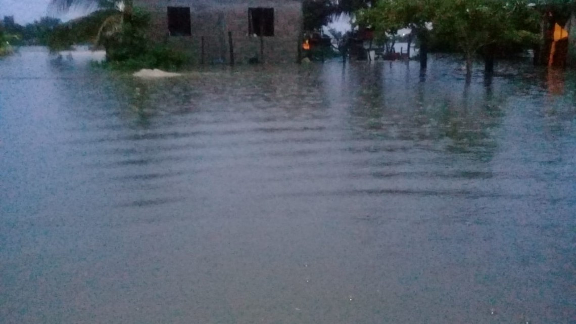 Aplican Plan DN-III-E en Aldama tras desbordamiento de río