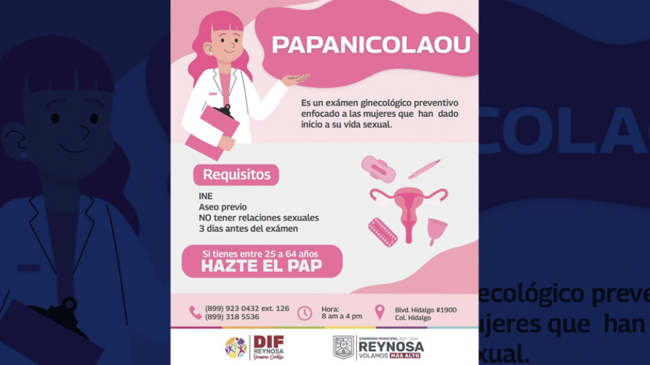 Invita DIF Reynosa a las mujeres a realizarse el papanicolaou
