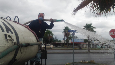 Embellece Municipio camellones y áreas verdes