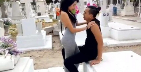 Investigan grabación para adultos en panteón de Guadalajara