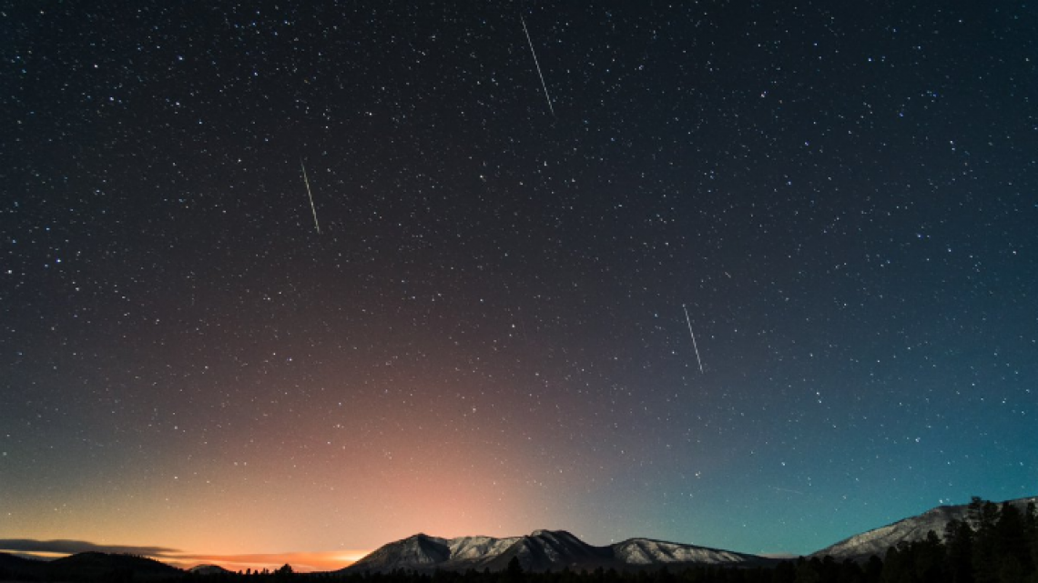 Así se ha vivió la lluvia de las Gemínidas