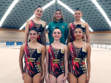 Gimnastas tamaulipecas Carolina Martínez y Bárbara Ponce se preparan con la Selección Mexicana Juvenil de Gimnasia Rítmica