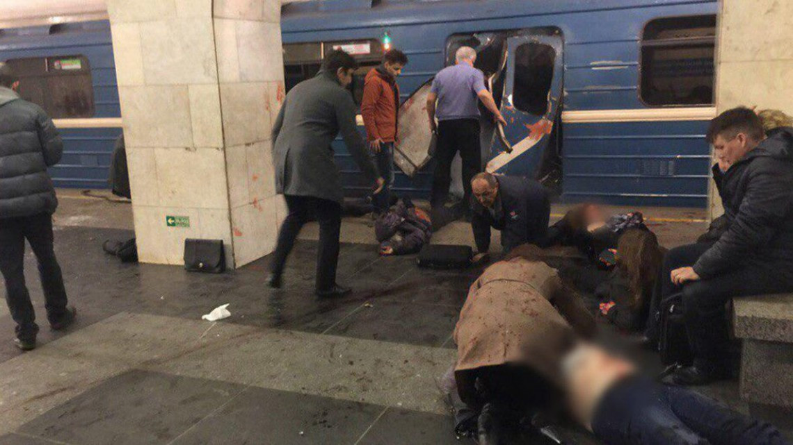 Reportan al menos 10 muertos en explosión en el metro de San Petersburgo