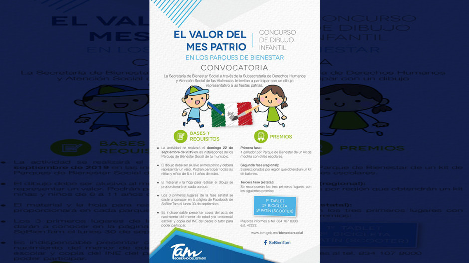  Sebien invita a participar en Concurso de Dibujo Infantil: El Valor del Mes Patrio