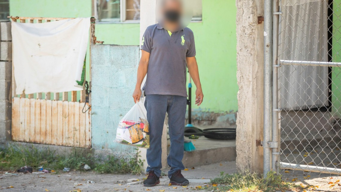 DIF Tamaulipas lleva Un Gobierno Cerca de Ti a familias que se encuentran aisladas por COVID-19