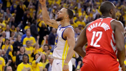 Warriors aplasta 126-85 a Rockets y se pone 2-1 en final Oeste de la NBA