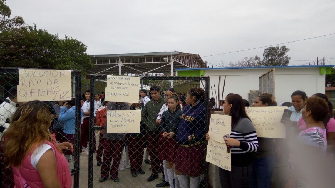 Escuela de Altamira sin energía eléctrica desde hace cuatro meses