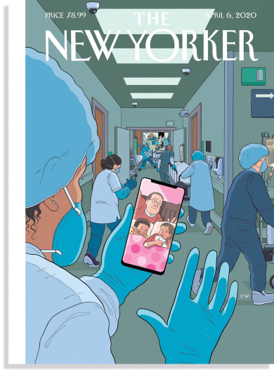 The New Yorker dedica portada a médicos que atienden pandemia