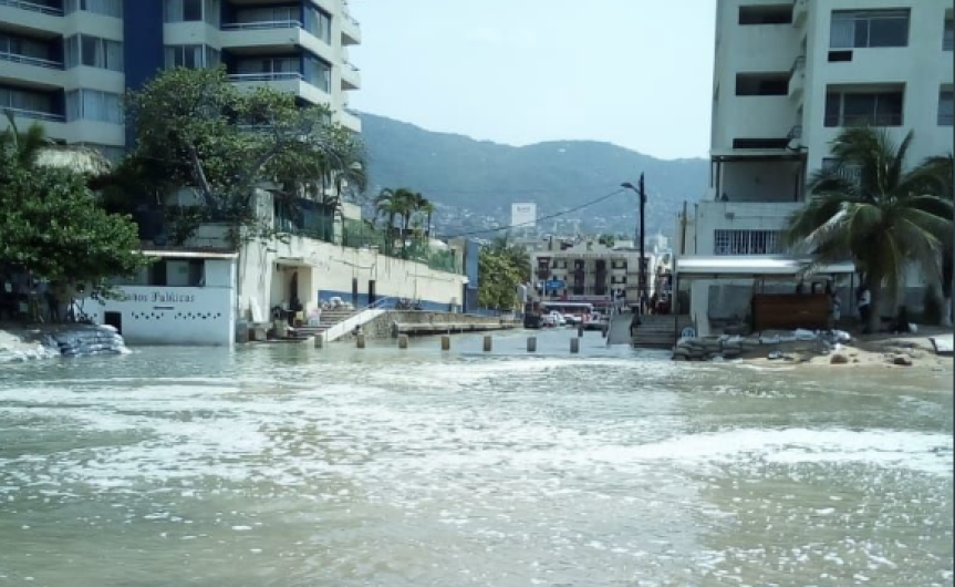 Advierten sobre mar de fondo en Guerrero 