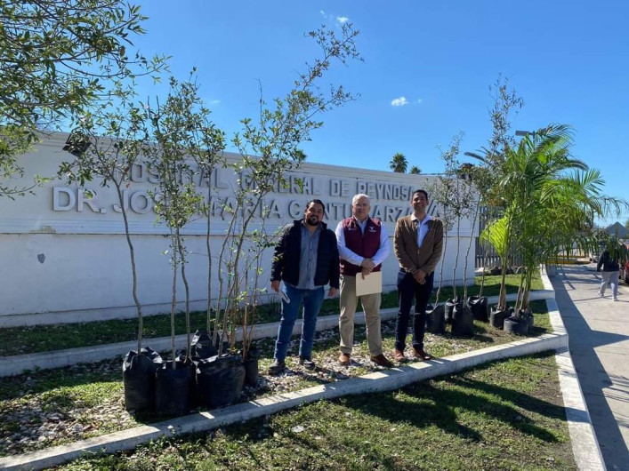 Alcalde Carlos Peña Ortiz suma esfuerzos para reforestar Reynosa