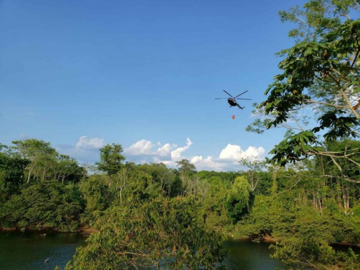 Semar sofoca incendio en Veracruz