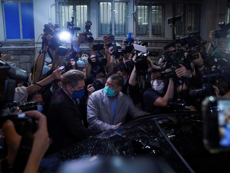 Jimmy Lai es liberado bajo fianza