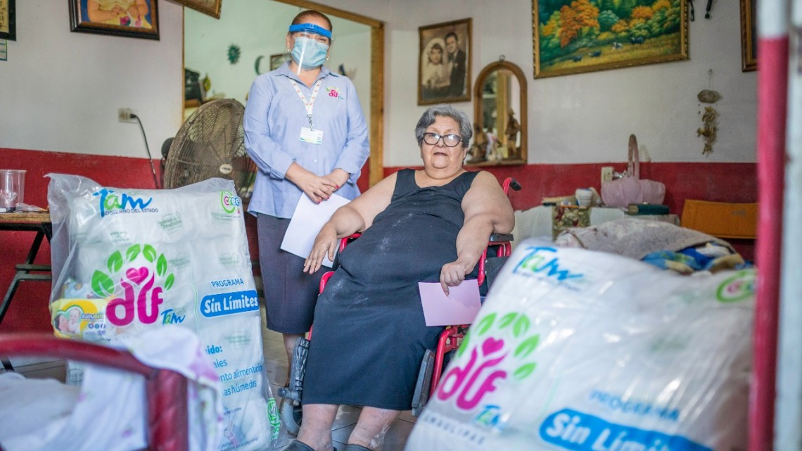 Lleva DIF Tamaulipas dotaciones “Sin Límites” a personas con discapacidad