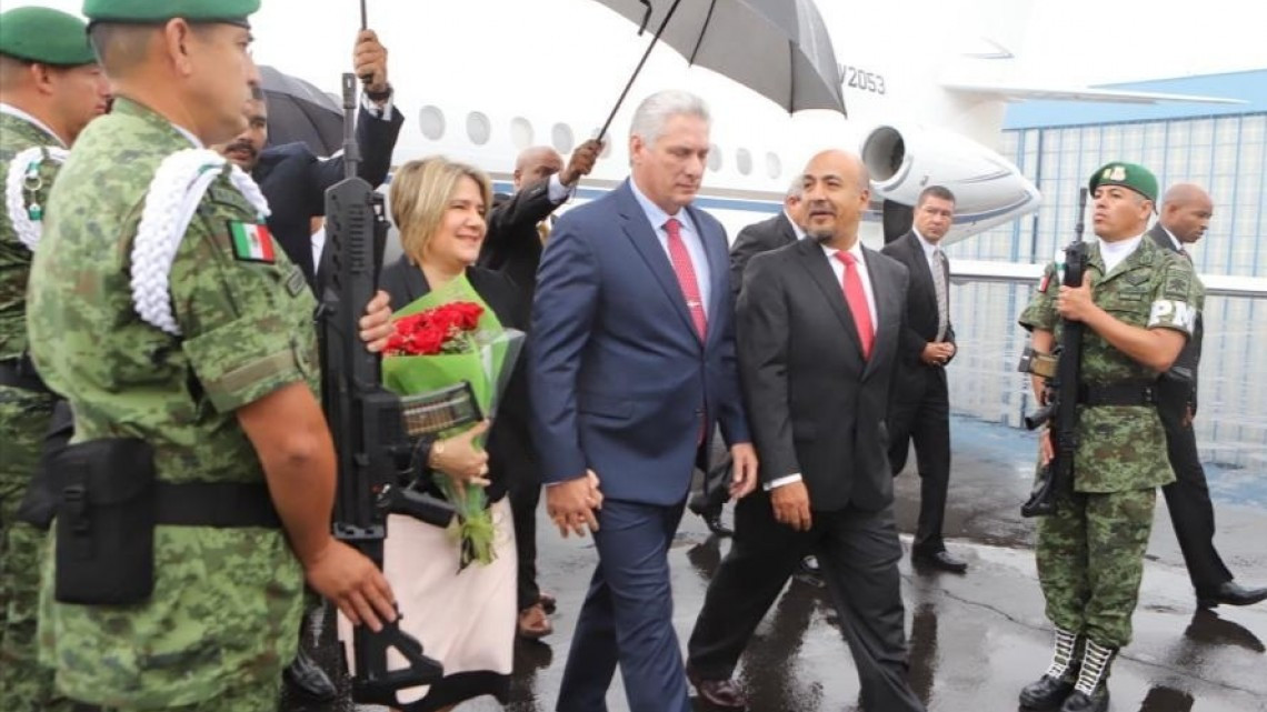 Presidente de Cuba visita México