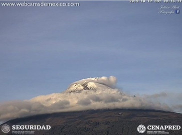 Emite Popocatépetl segunda explosión de esta madrugada