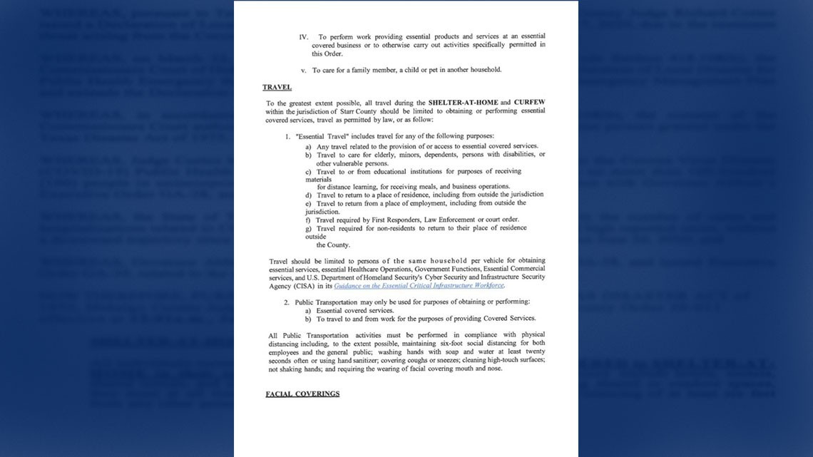 Condado Starr emite orden de toque de queda 