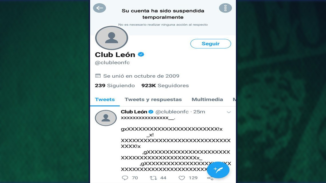 ‘Hackean’ cuenta de twitter del León para anunciar su nuevo fichaje