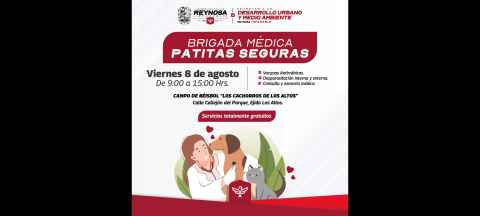 Va brigada médica Patitas Seguras a comunidad Los Altos 