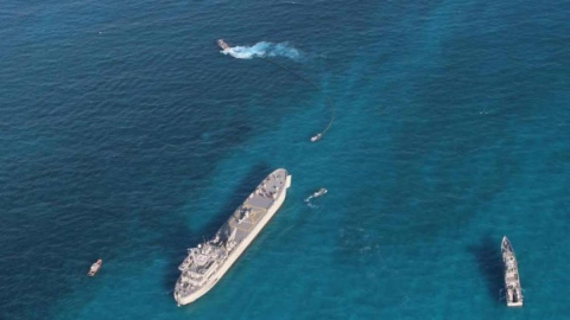 Así la Marina combate el sargazo en las costas de Quintana Roo