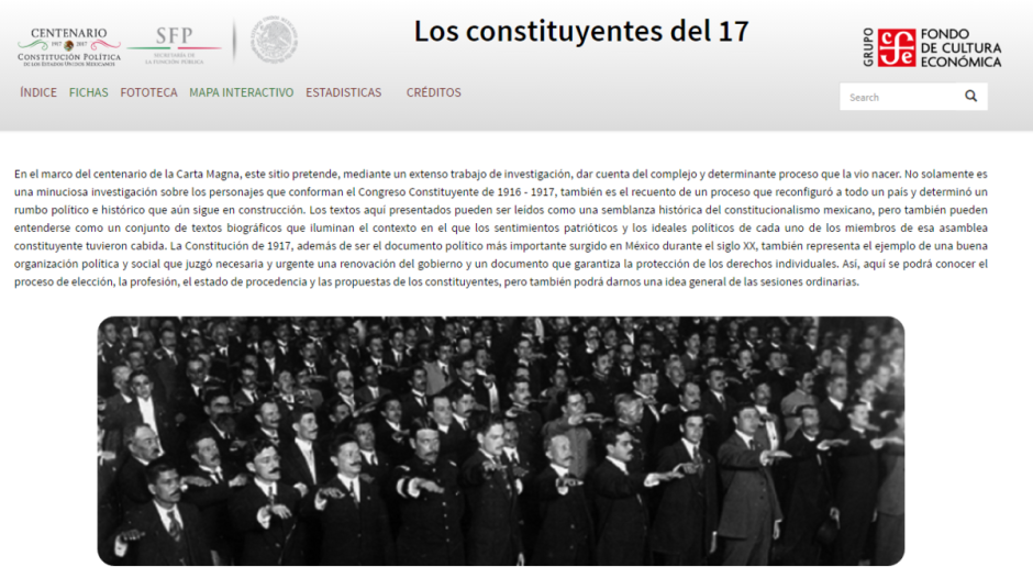 Publican micrositio para conmemorar Centenario de la Constitución de 1917