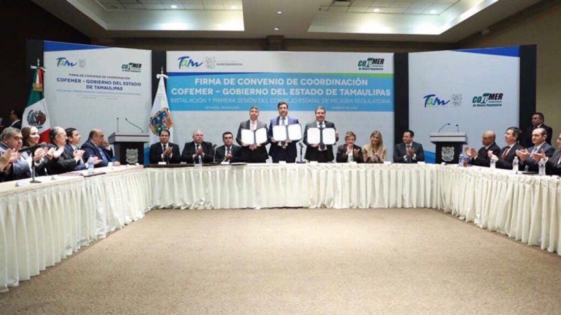 Firman convenio para mejorar competitividad en Tamaulipas