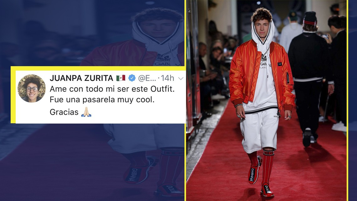 JuanPa amó subirse a la pasarela