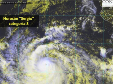 “Sergio” ya es huracán categoría 4