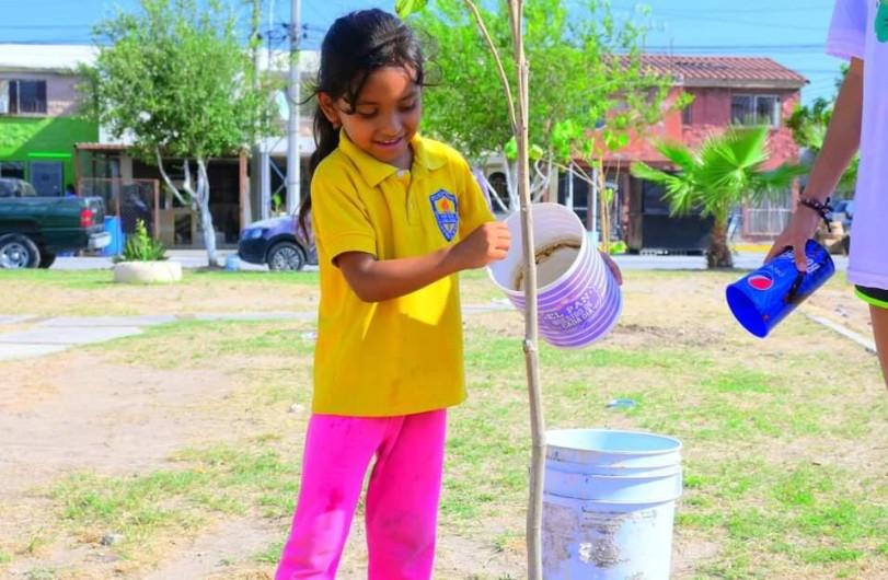 Niños y niñas principales promotores ecológicos en Reynosa