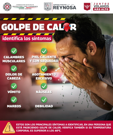 Llama Gobierno de Reynosa a la población a prevenir la insolación