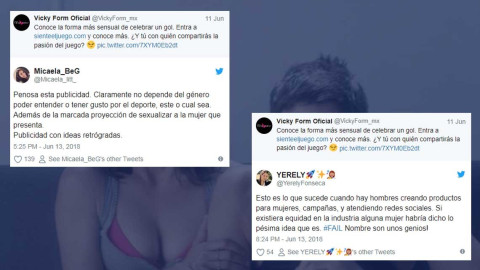 Vicky Form causa polémica con sus panties mundialistas