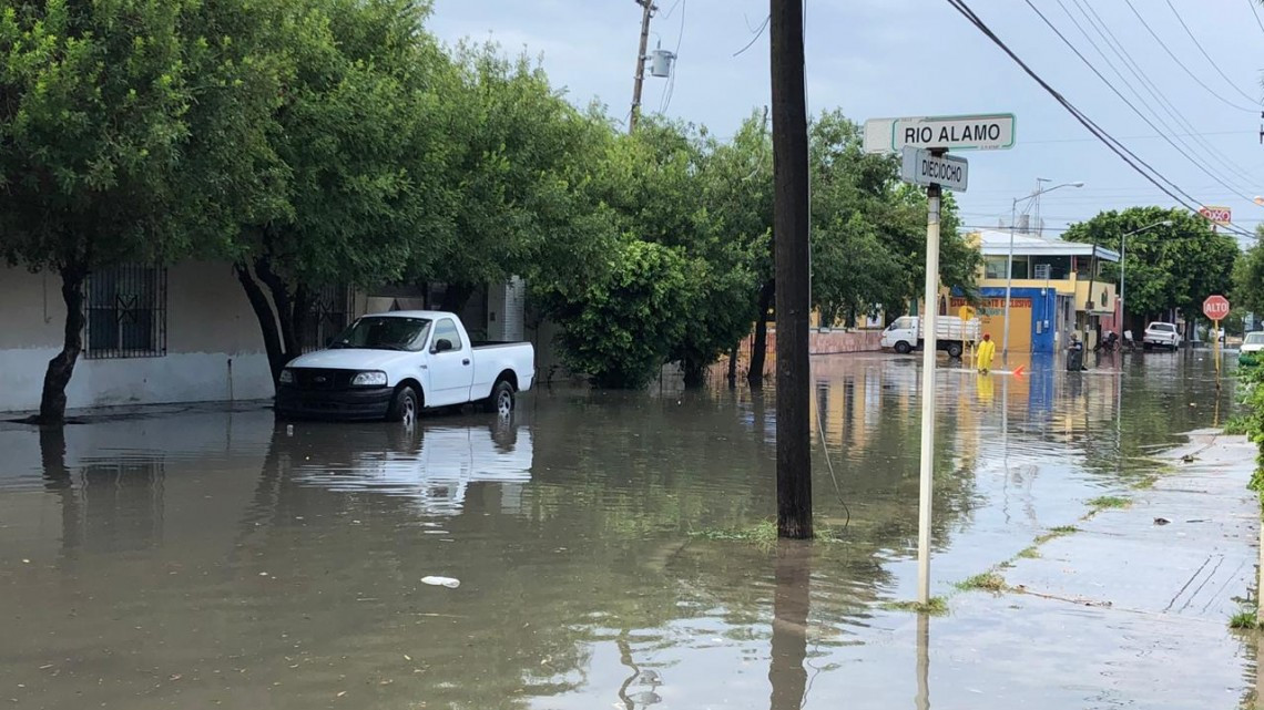 Lluvias dejan inundaciones en Matamoros 