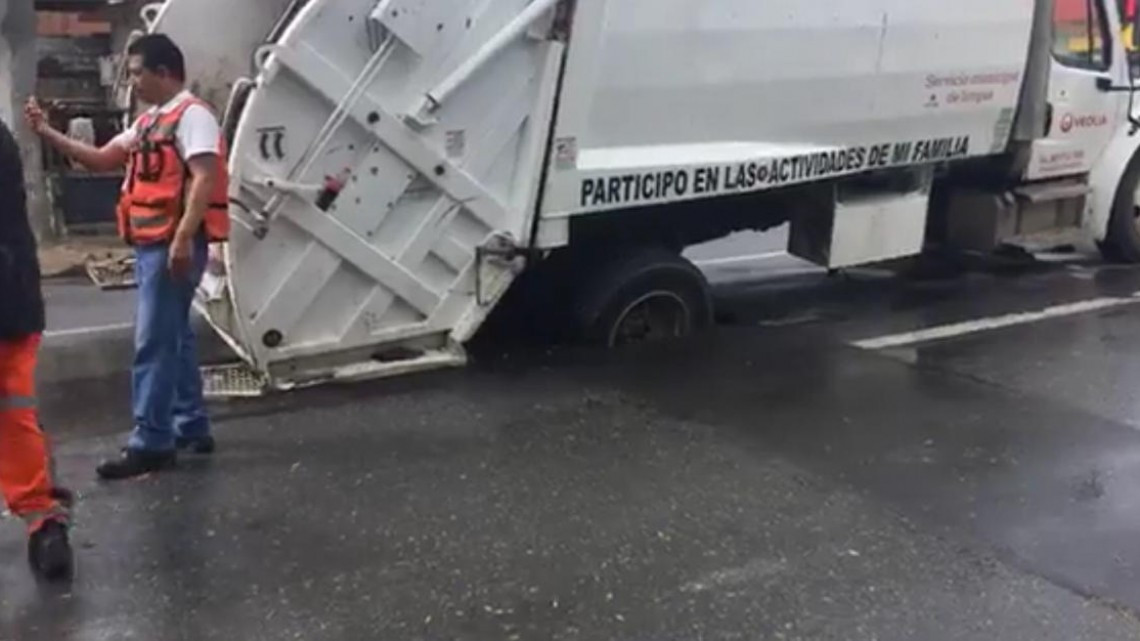 Tras lluvias, se abren nuevos socavones en Nuevo Laredo