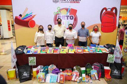 Invita Alcalde Carlos Peña Ortiz a donar artículos escolares con Reto Útil 