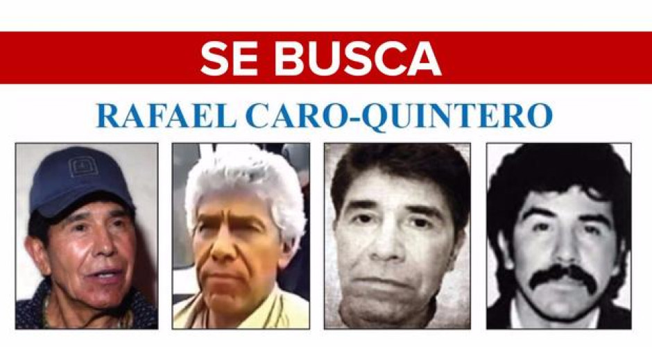 Caro Quintero, entre los más buscados por el FBI