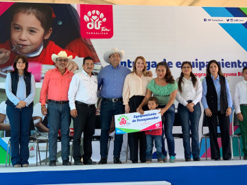 Entregan Gobierno y DIF Tamaulipas equipamiento para desayunadores escolares