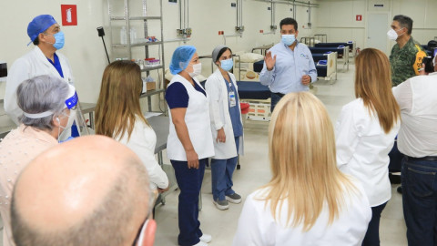 Entrega Gobernador de Tamaulipas 2 hospitales temporales en Reynosa