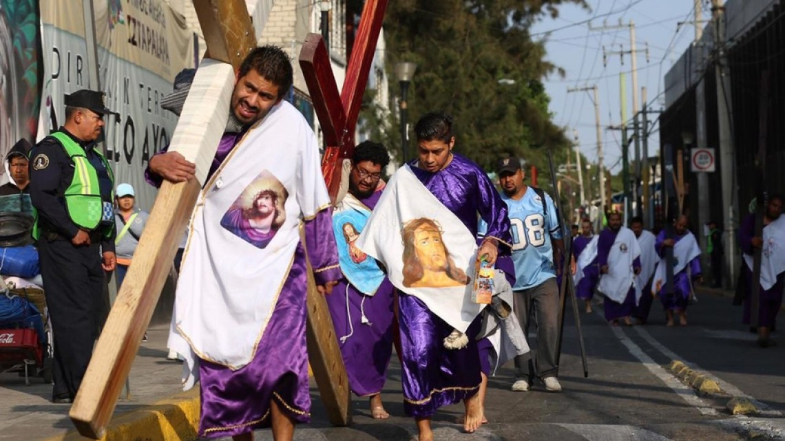 Realizan la 176 Representación de Cristo en Iztapalapa