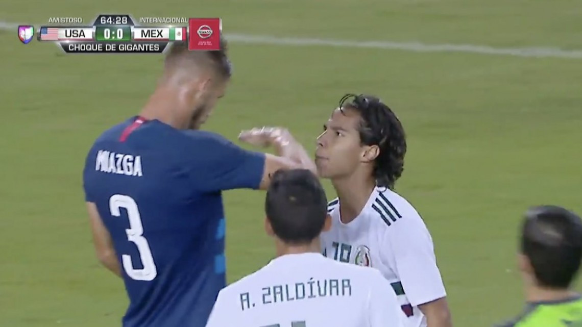 La burla de Miazga en el amistoso de México- EU