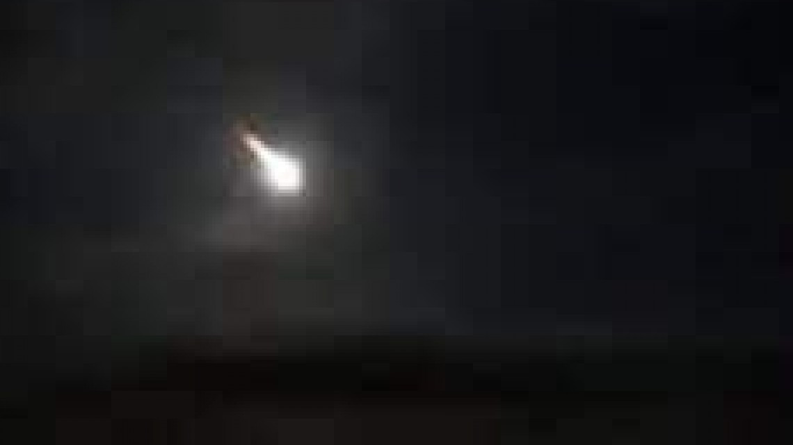 Captan caída meteorito en Michoacán