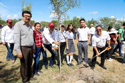 Inició reforestación del parque Laguna La Escondida de Reynosa