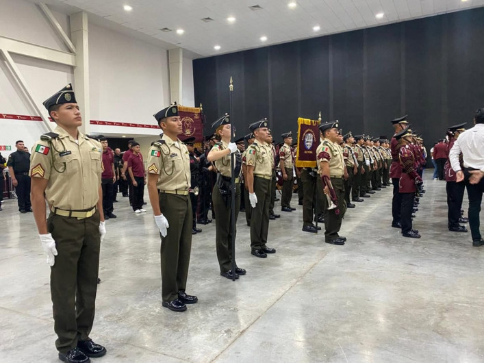 Destaca Bachillerato Militarizado de Reynosa en Primer Concurso Nacional de Bandas de Guerra y Escoltas de Bandera