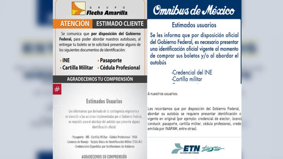 Exigirán identificación para viajar en autobús