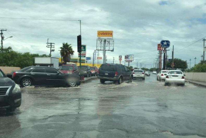 Sorprende tormenta en Matamoros
