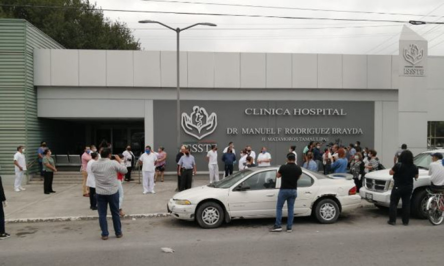 Trabajadores del ISSSTE en Matamoros piden apoyo a la comunidad médica