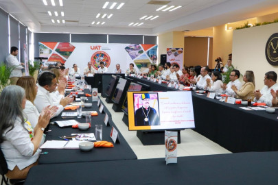 Rector de la UAT preside en la UAM Mante la reunión del Colegio de Directores