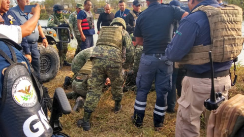 Cae vehículo de Sedena en el Anzaldúas, mueren 4 soldados