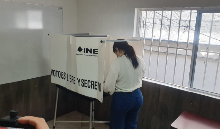 Carmen Lilia Canturosas acude a votar 