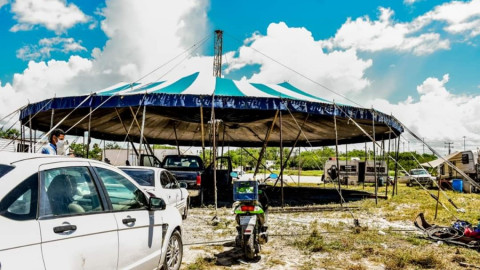 Voluntariado de sistema DIF Reynosa lleva diversos apoyos a familias circenses varados en esta ciudad